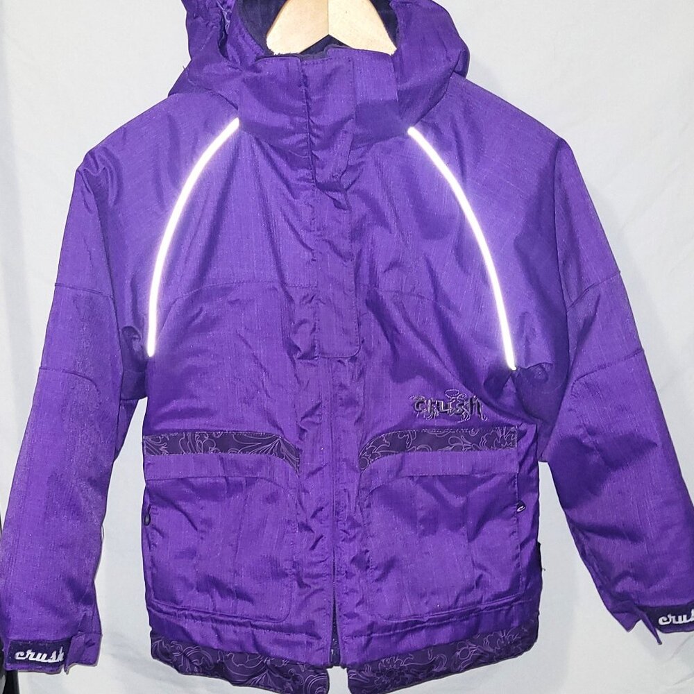 Crush Snowboard or Ski Jacket Purple Girls Size 8